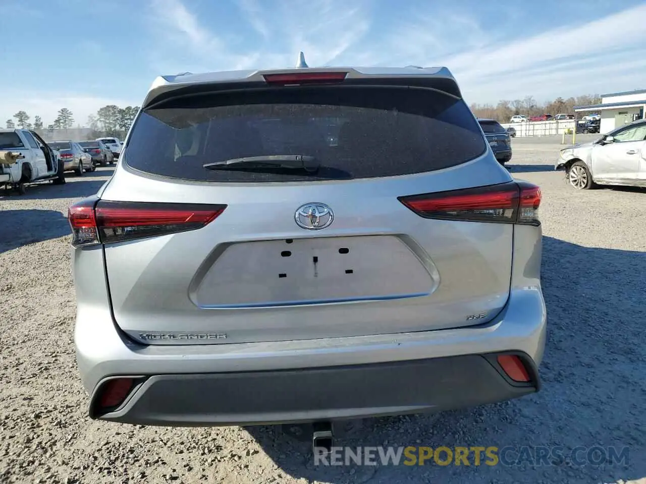 6 fotografías del automóvil dañado 5TDGZRAHXMS526121 TOYOTA HIGHLANDER 2021