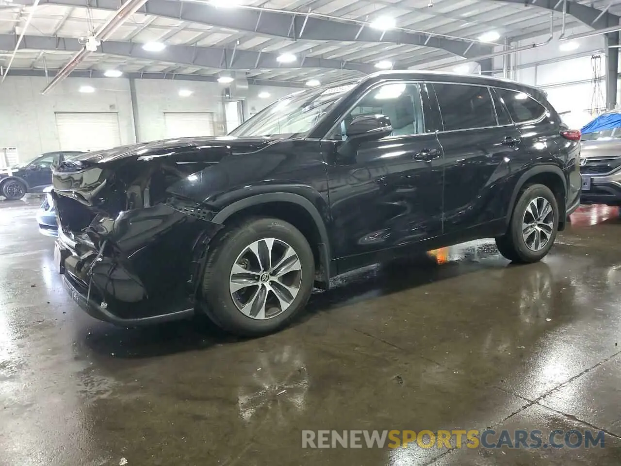 1 fotografías del automóvil dañado 5TDGZRBH0MS069270 TOYOTA HIGHLANDER 2021
