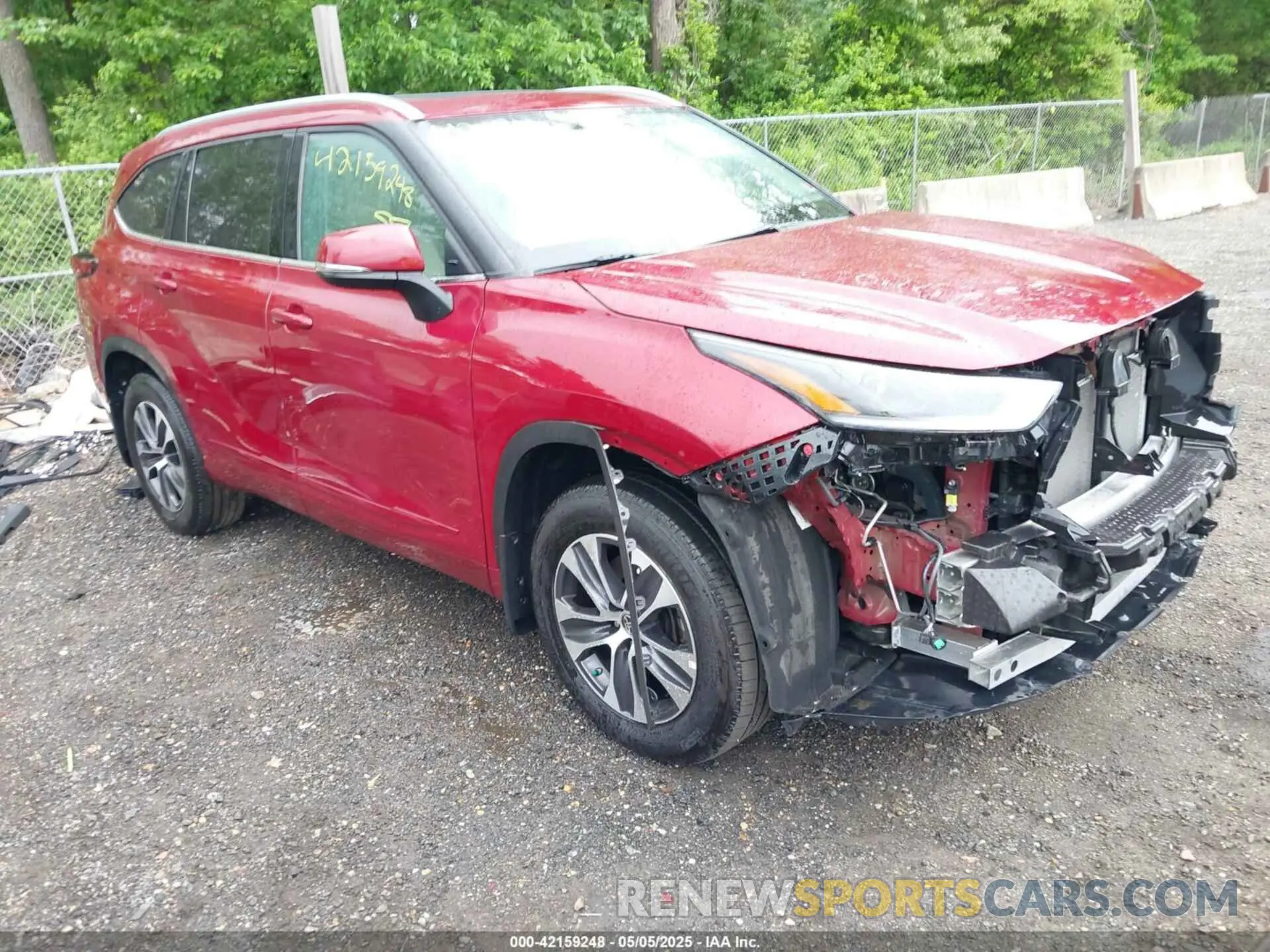 1 fotografías del automóvil dañado 5TDGZRBH0MS132061 TOYOTA HIGHLANDER 2021