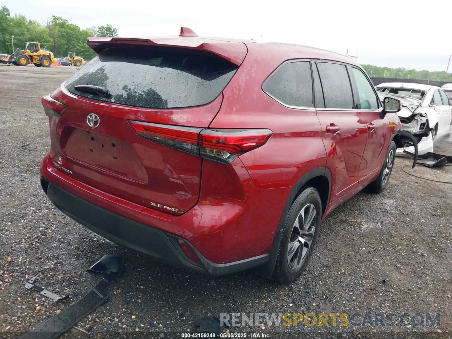 4 fotografías del automóvil dañado 5TDGZRBH0MS132061 TOYOTA HIGHLANDER 2021