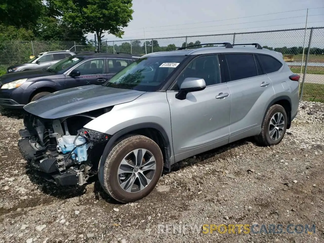 1 fotografías del automóvil dañado 5TDGZRBH0MS138927 TOYOTA HIGHLANDER 2021