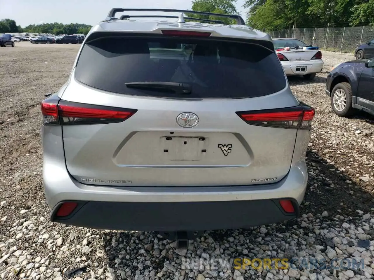 6 fotografías del automóvil dañado 5TDGZRBH0MS138927 TOYOTA HIGHLANDER 2021
