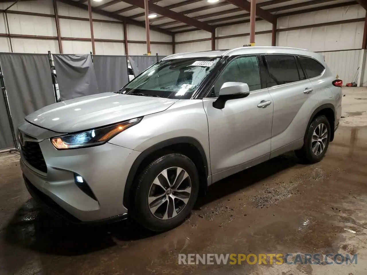 1 fotografías del automóvil dañado 5TDGZRBH0MS144775 TOYOTA HIGHLANDER 2021