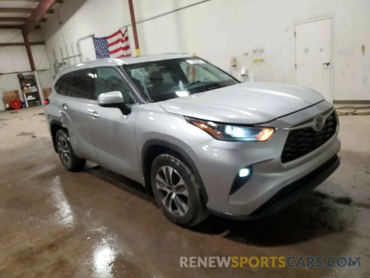 4 fotografías del automóvil dañado 5TDGZRBH0MS144775 TOYOTA HIGHLANDER 2021