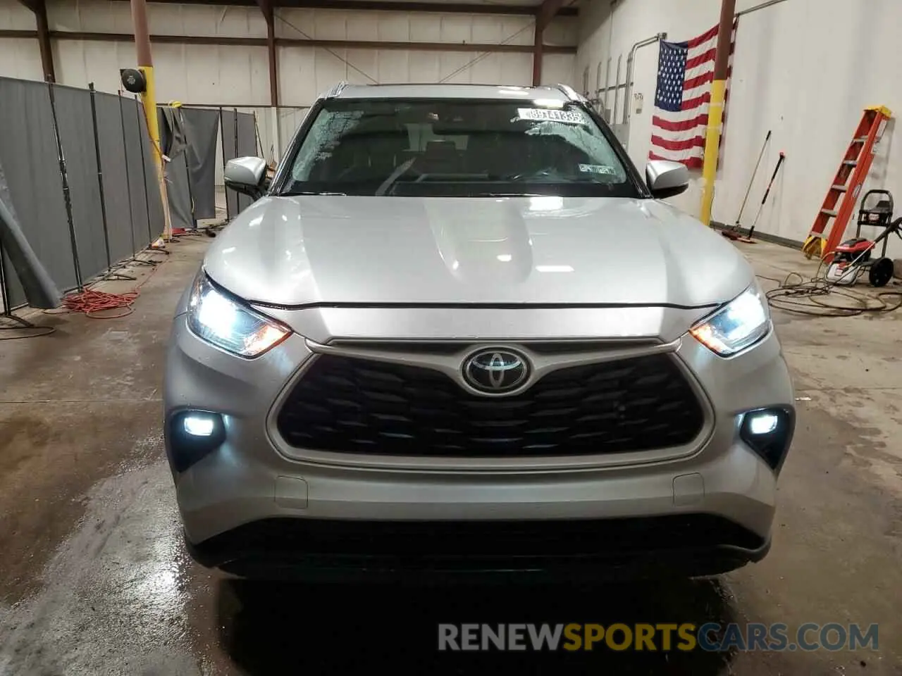 5 fotografías del automóvil dañado 5TDGZRBH0MS144775 TOYOTA HIGHLANDER 2021