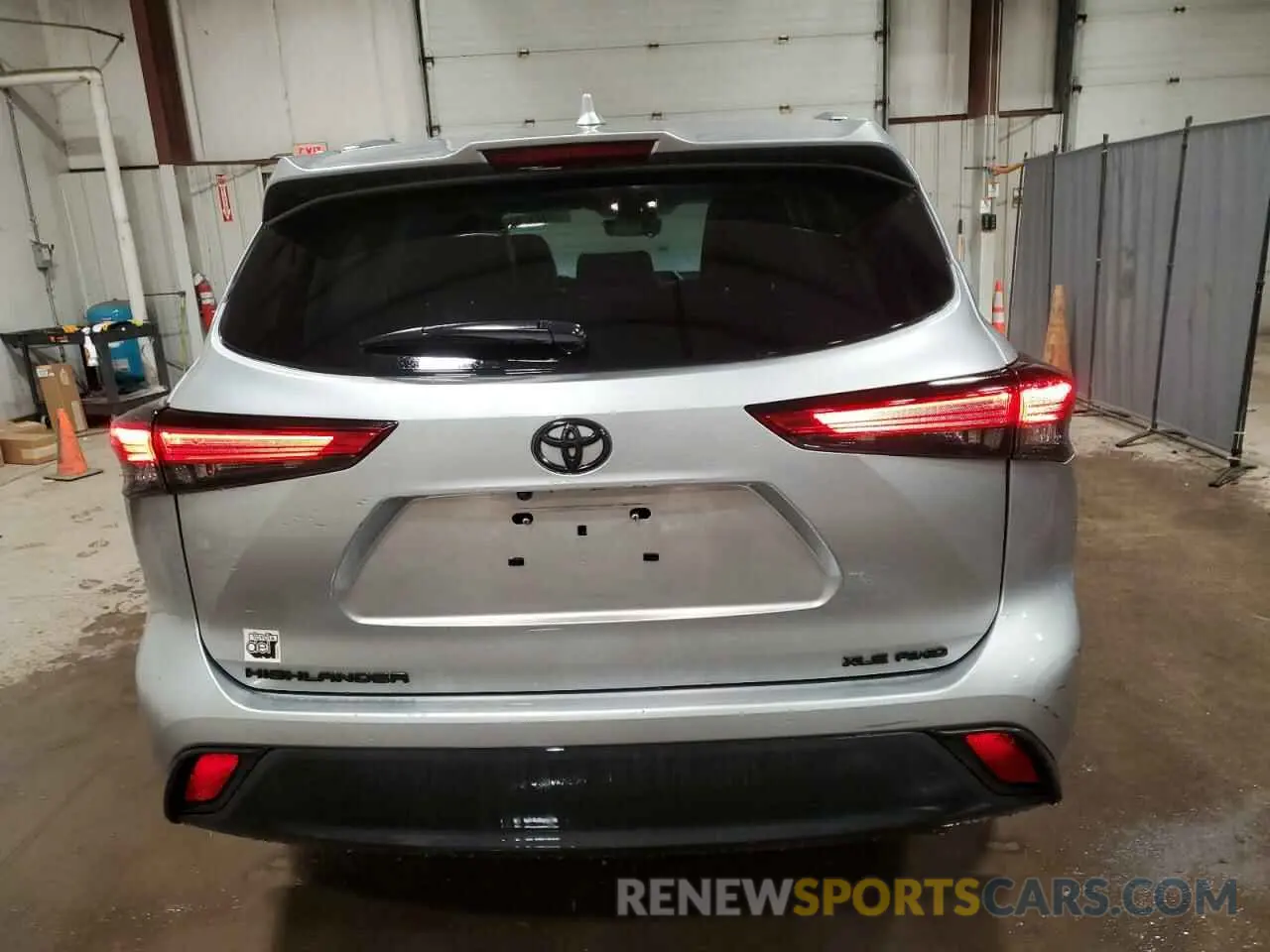6 fotografías del automóvil dañado 5TDGZRBH0MS144775 TOYOTA HIGHLANDER 2021