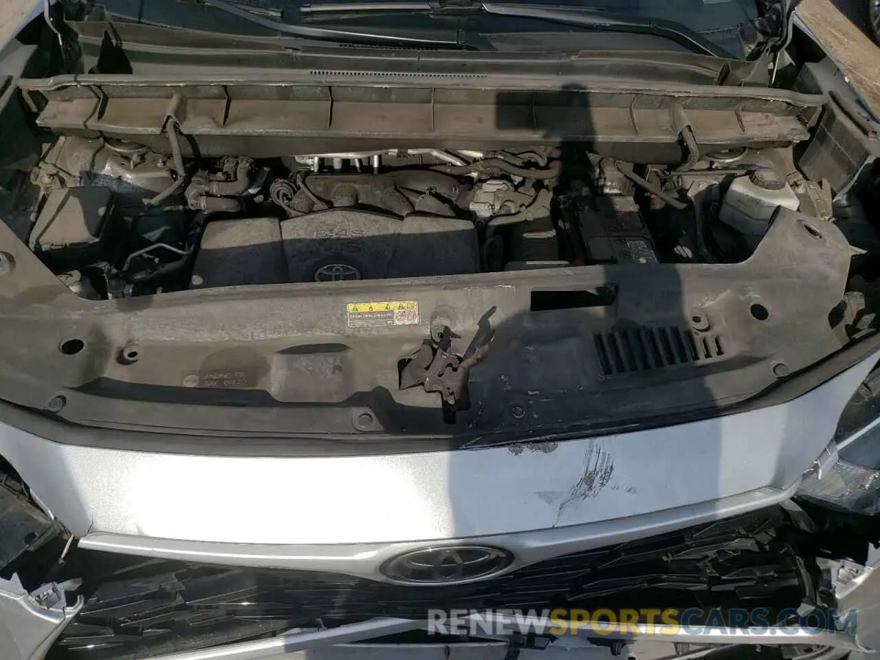 12 fotografías del automóvil dañado 5TDGZRBH0MS534128 TOYOTA HIGHLANDER 2021