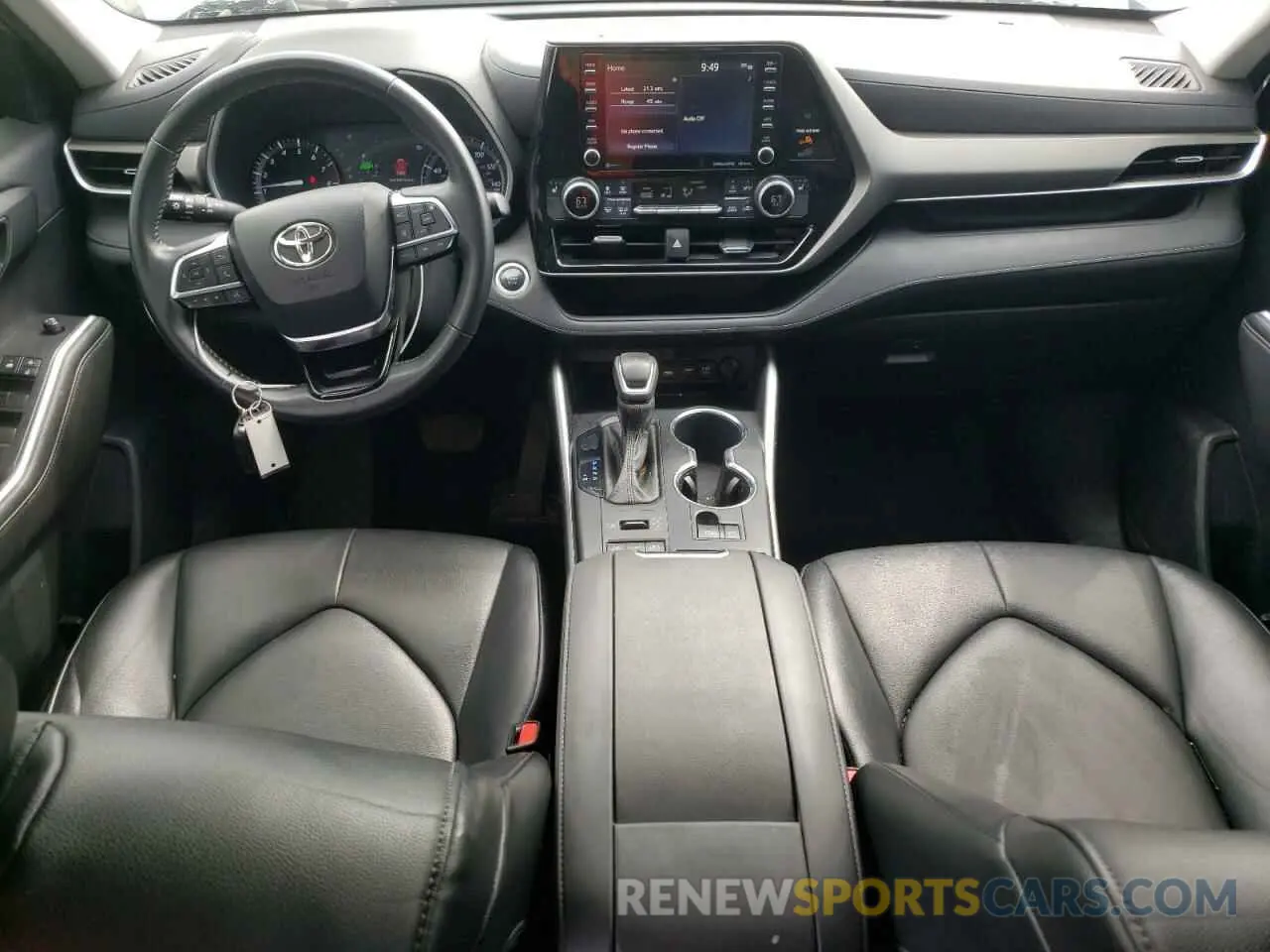 8 fotografías del automóvil dañado 5TDGZRBH0MS534128 TOYOTA HIGHLANDER 2021
