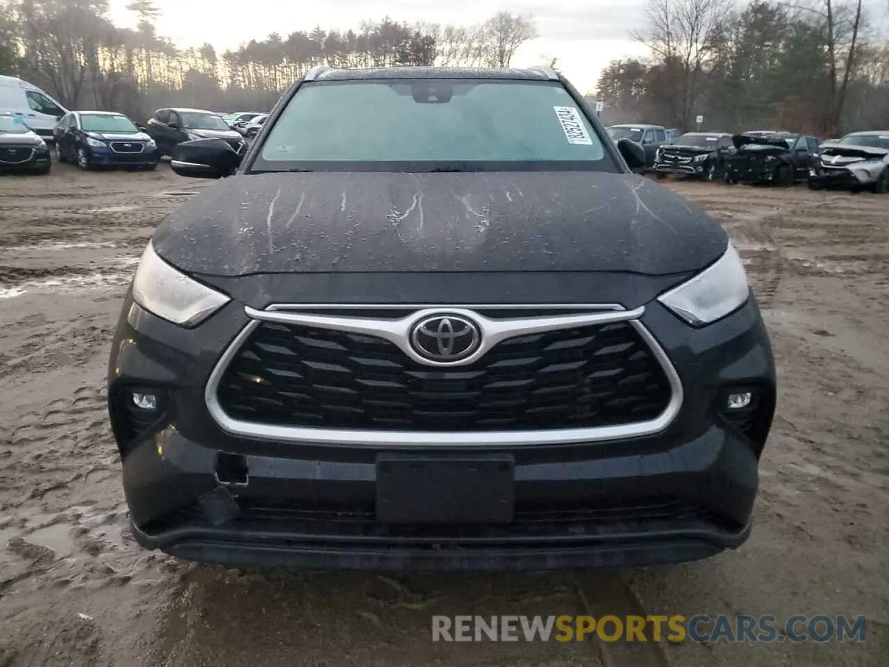 5 fotografías del automóvil dañado 5TDGZRBH0MS549714 TOYOTA HIGHLANDER 2021