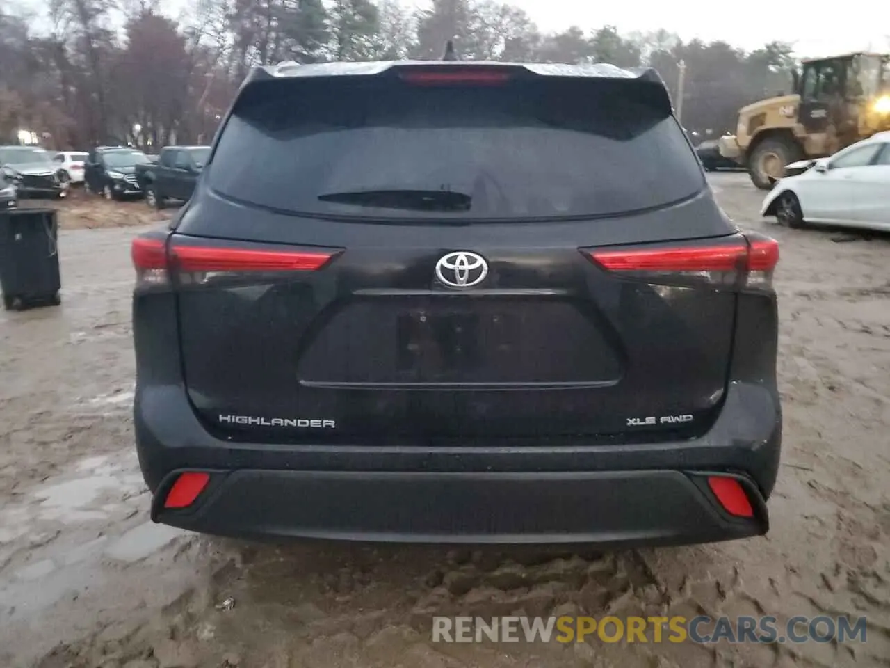 6 fotografías del automóvil dañado 5TDGZRBH0MS549714 TOYOTA HIGHLANDER 2021