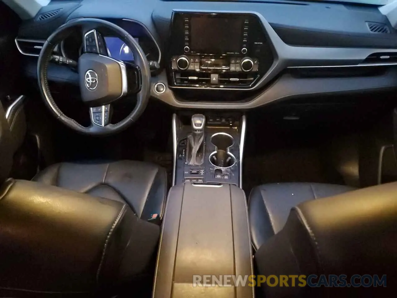 8 fotografías del automóvil dañado 5TDGZRBH0MS549714 TOYOTA HIGHLANDER 2021