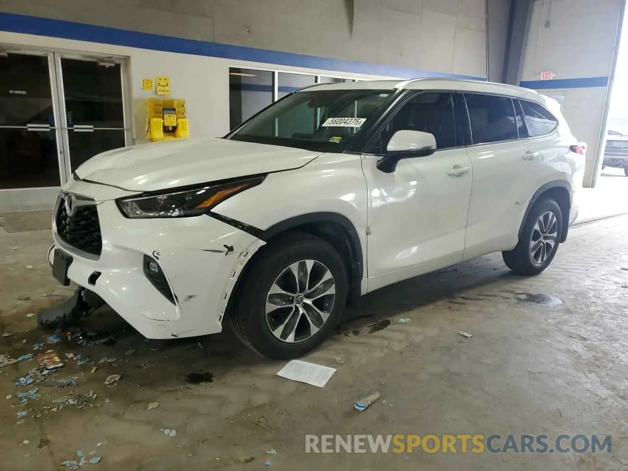 1 fotografías del automóvil dañado 5TDGZRBH1MS057578 TOYOTA HIGHLANDER 2021