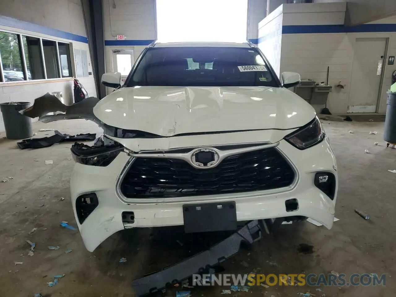 5 fotografías del automóvil dañado 5TDGZRBH1MS057578 TOYOTA HIGHLANDER 2021