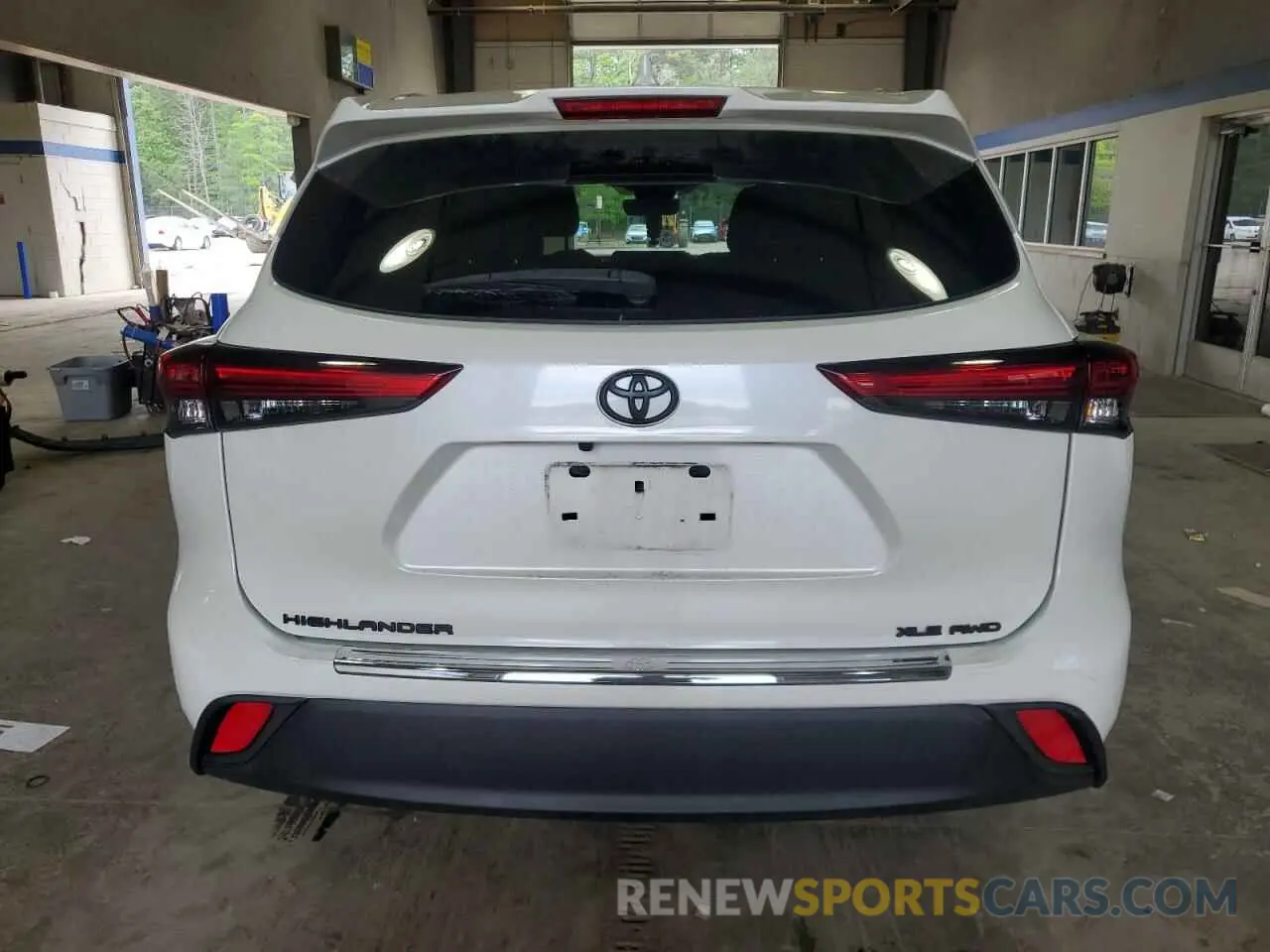 6 fotografías del automóvil dañado 5TDGZRBH1MS057578 TOYOTA HIGHLANDER 2021