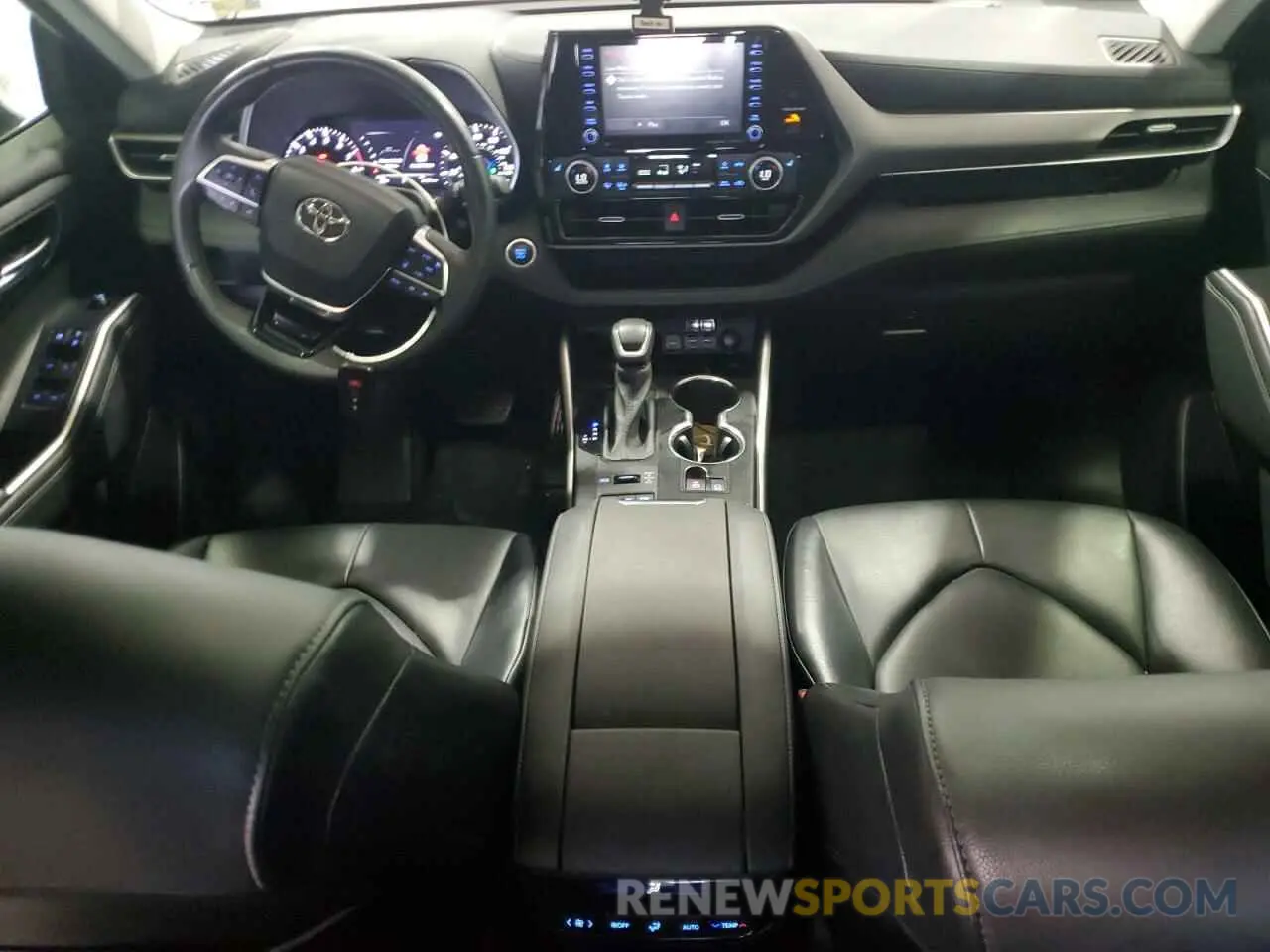 8 fotografías del automóvil dañado 5TDGZRBH1MS057578 TOYOTA HIGHLANDER 2021
