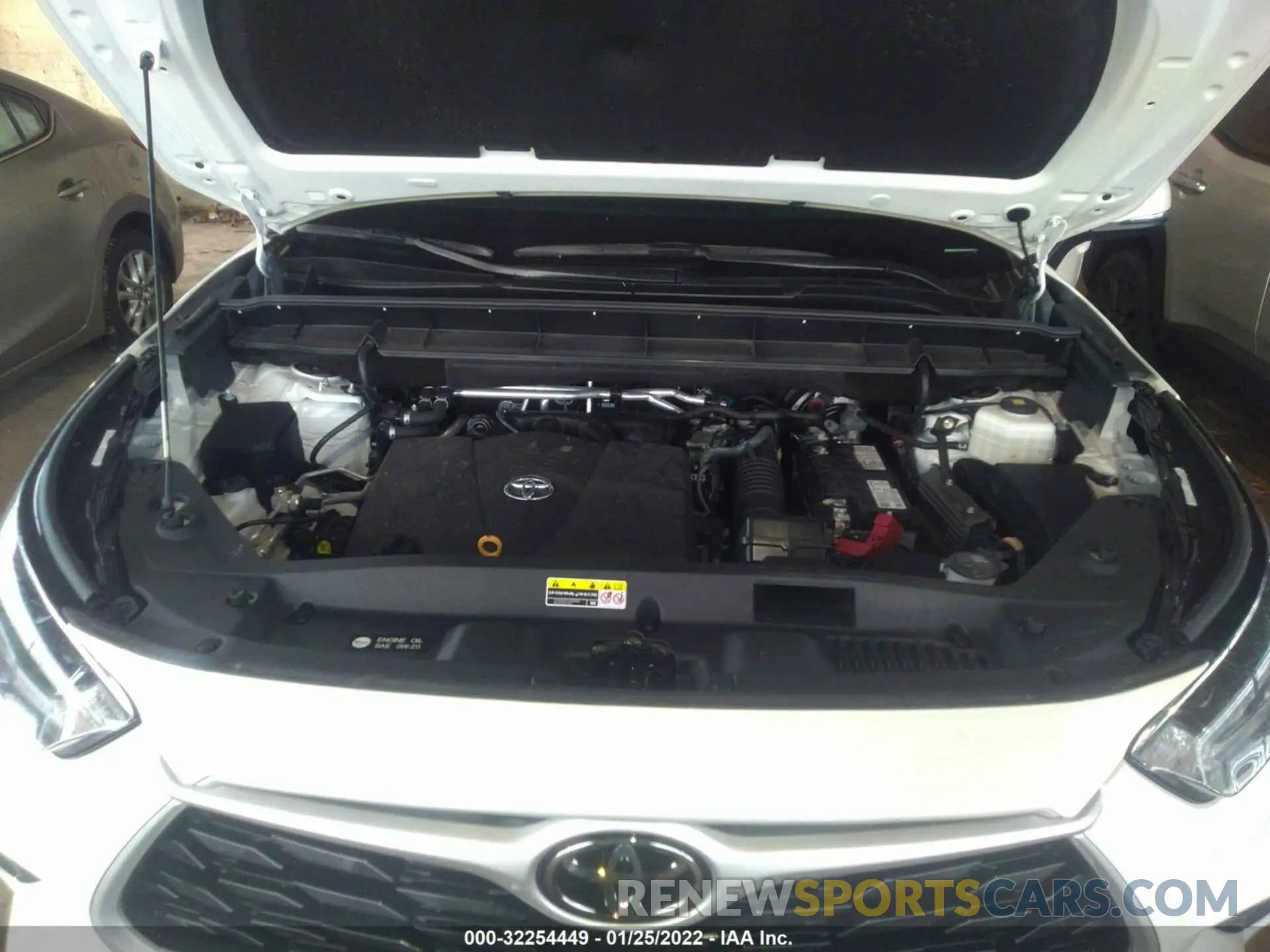 10 fotografías del automóvil dañado 5TDGZRBH1MS110604 TOYOTA HIGHLANDER 2021