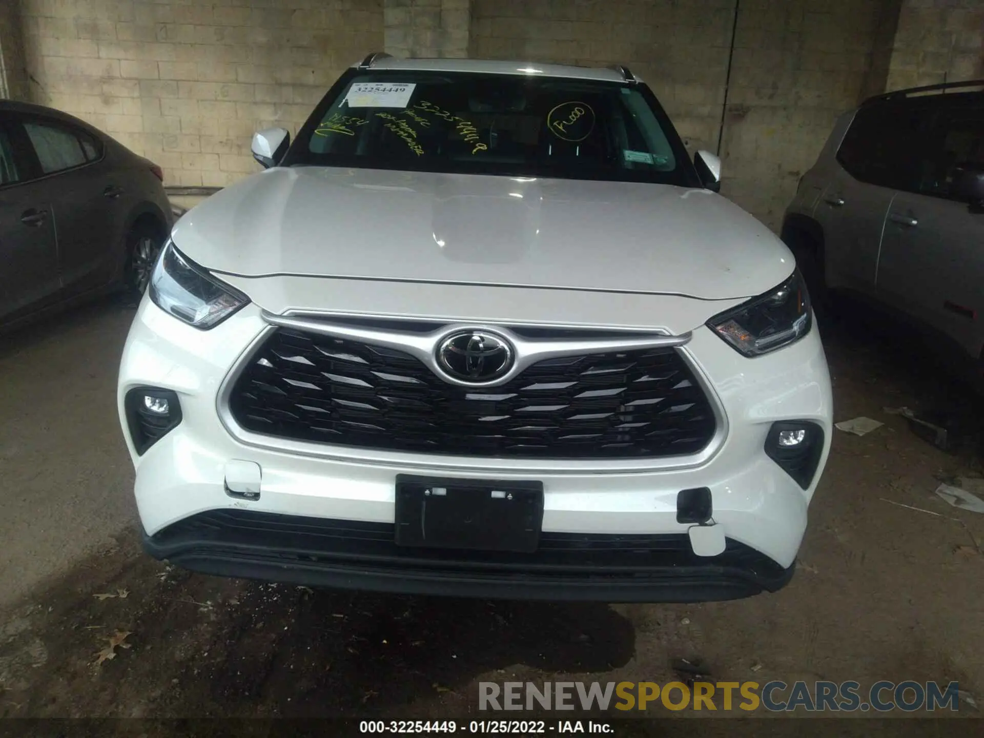 6 fotografías del automóvil dañado 5TDGZRBH1MS110604 TOYOTA HIGHLANDER 2021