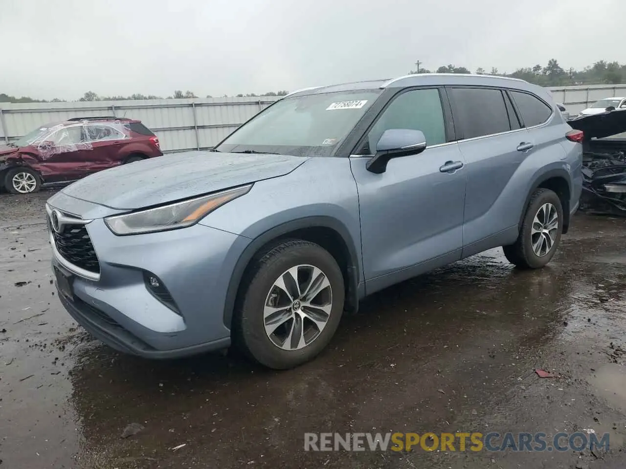 1 fotografías del automóvil dañado 5TDGZRBH1MS135745 TOYOTA HIGHLANDER 2021