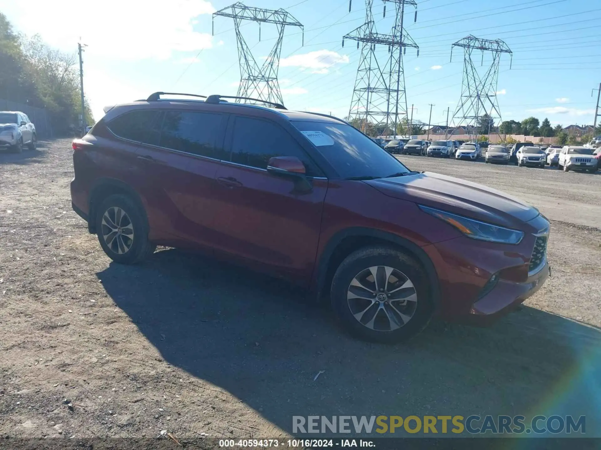 1 fotografías del automóvil dañado 5TDGZRBH1MS541315 TOYOTA HIGHLANDER 2021