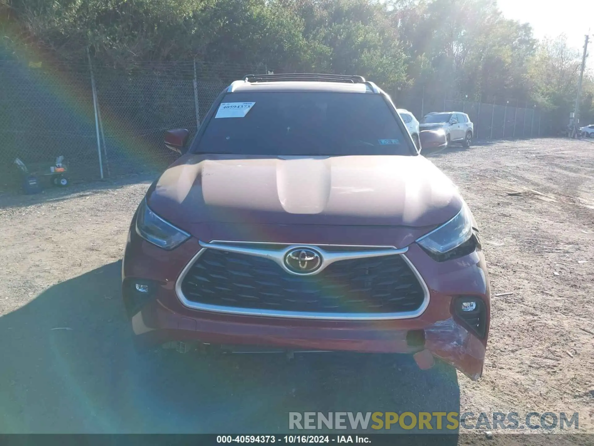 13 fotografías del automóvil dañado 5TDGZRBH1MS541315 TOYOTA HIGHLANDER 2021