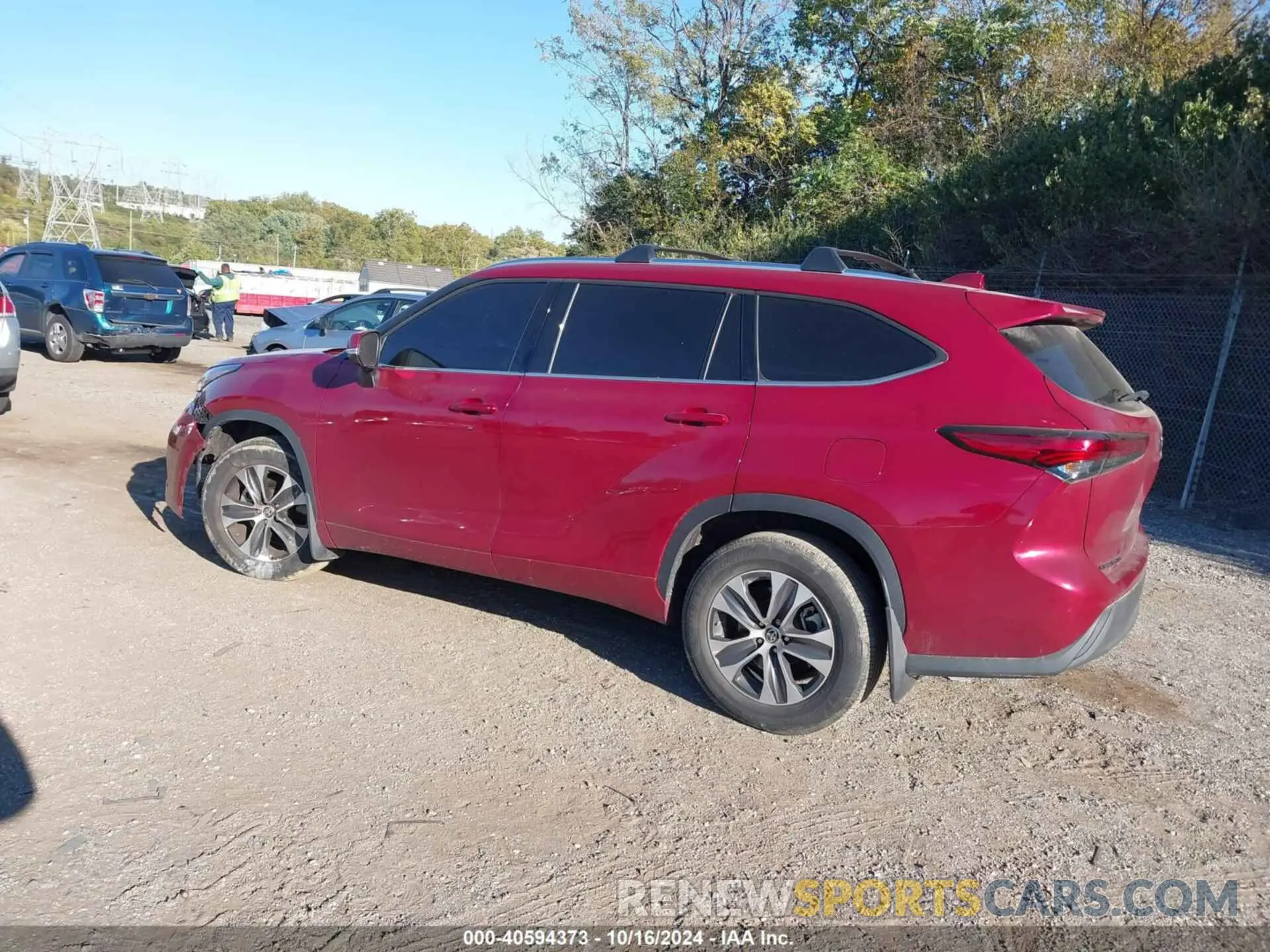 3 fotografías del automóvil dañado 5TDGZRBH1MS541315 TOYOTA HIGHLANDER 2021