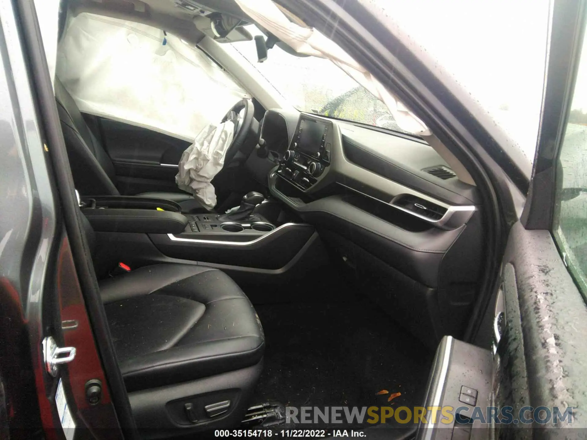 5 fotografías del automóvil dañado 5TDGZRBH1MS547552 TOYOTA HIGHLANDER 2021