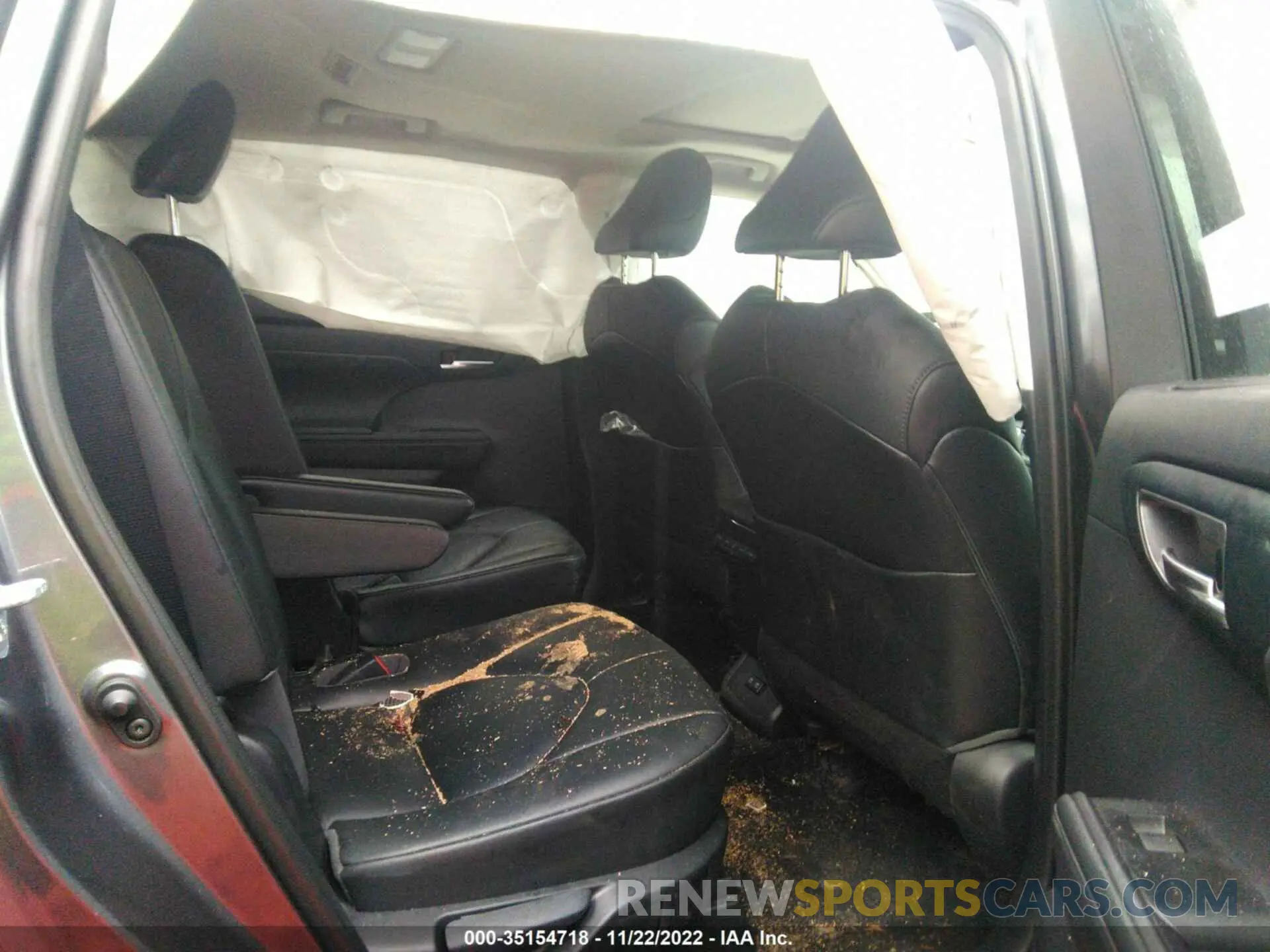 8 fotografías del automóvil dañado 5TDGZRBH1MS547552 TOYOTA HIGHLANDER 2021