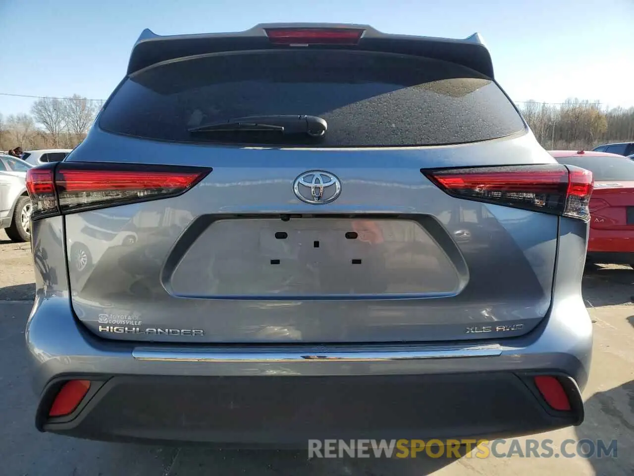6 fotografías del automóvil dañado 5TDGZRBH2MS057301 TOYOTA HIGHLANDER 2021
