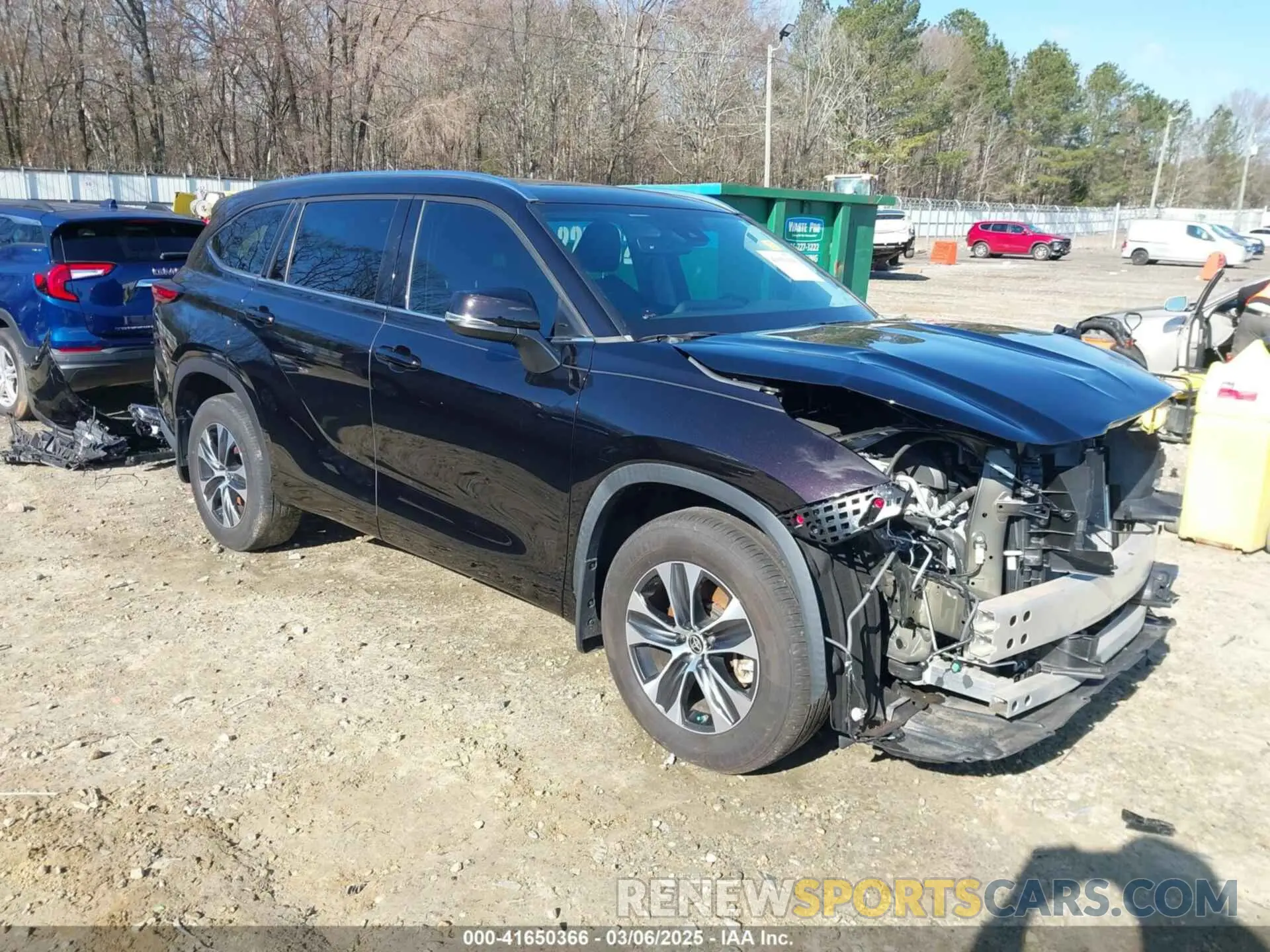 1 fotografías del automóvil dañado 5TDGZRBH2MS105170 TOYOTA HIGHLANDER 2021