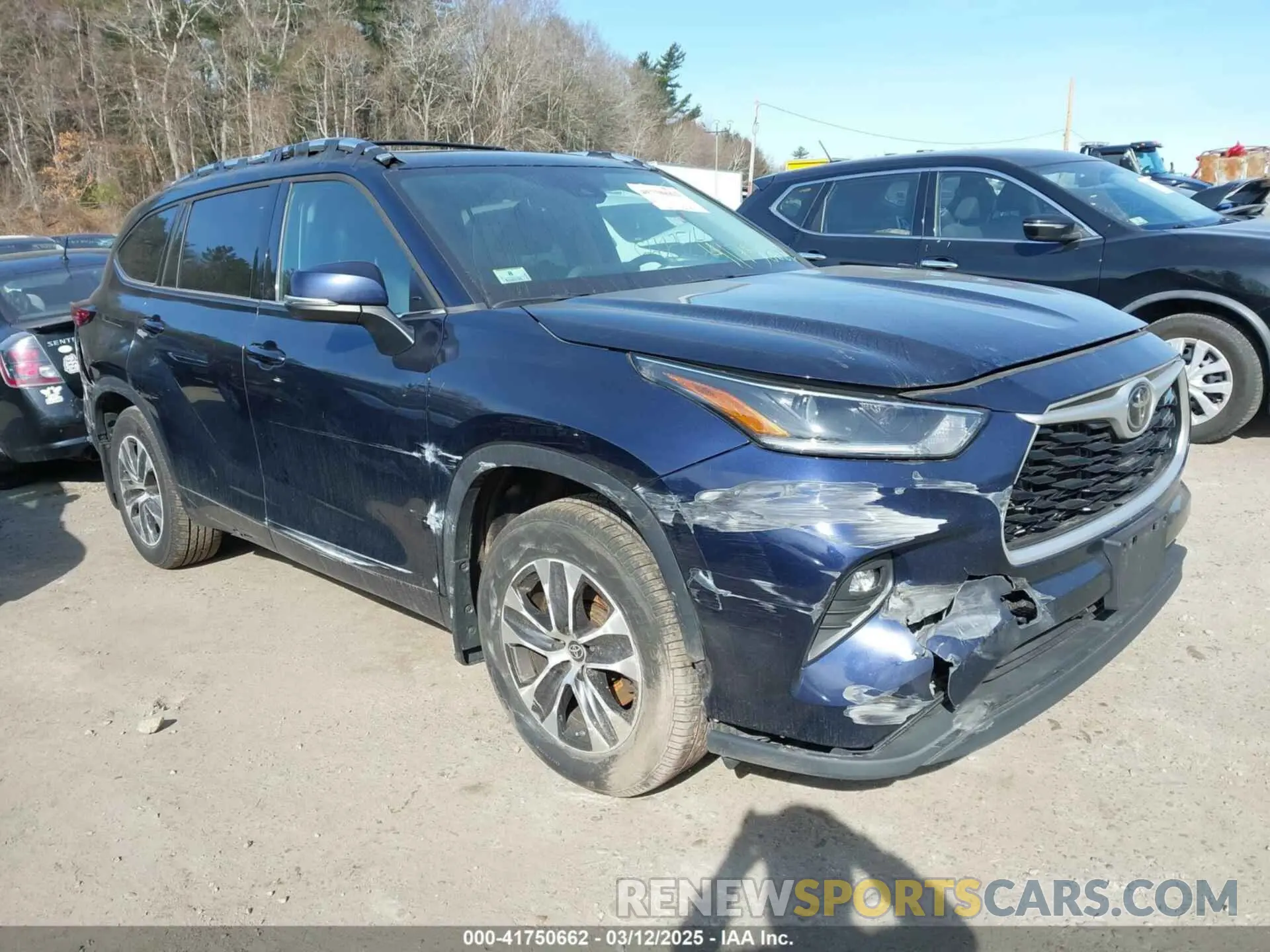 1 fotografías del automóvil dañado 5TDGZRBH2MS142347 TOYOTA HIGHLANDER 2021