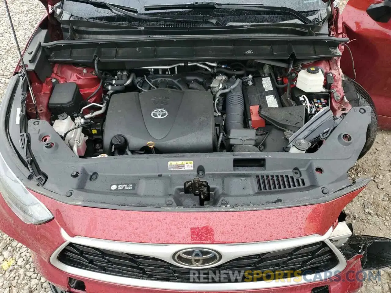 12 fotografías del automóvil dañado 5TDGZRBH2MS529173 TOYOTA HIGHLANDER 2021