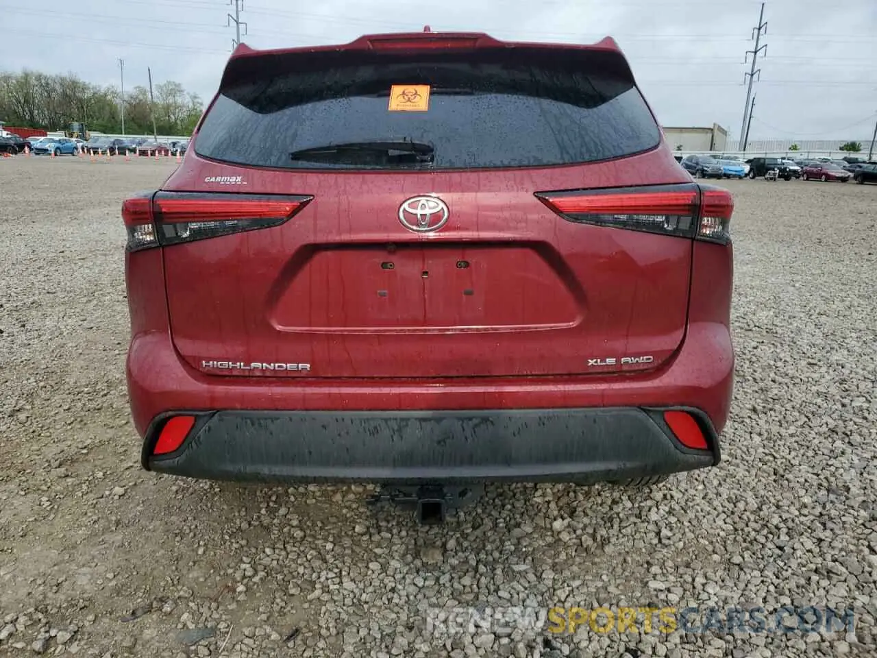 6 fotografías del automóvil dañado 5TDGZRBH2MS529173 TOYOTA HIGHLANDER 2021