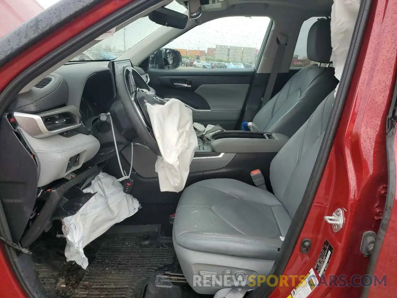 7 fotografías del automóvil dañado 5TDGZRBH2MS529173 TOYOTA HIGHLANDER 2021