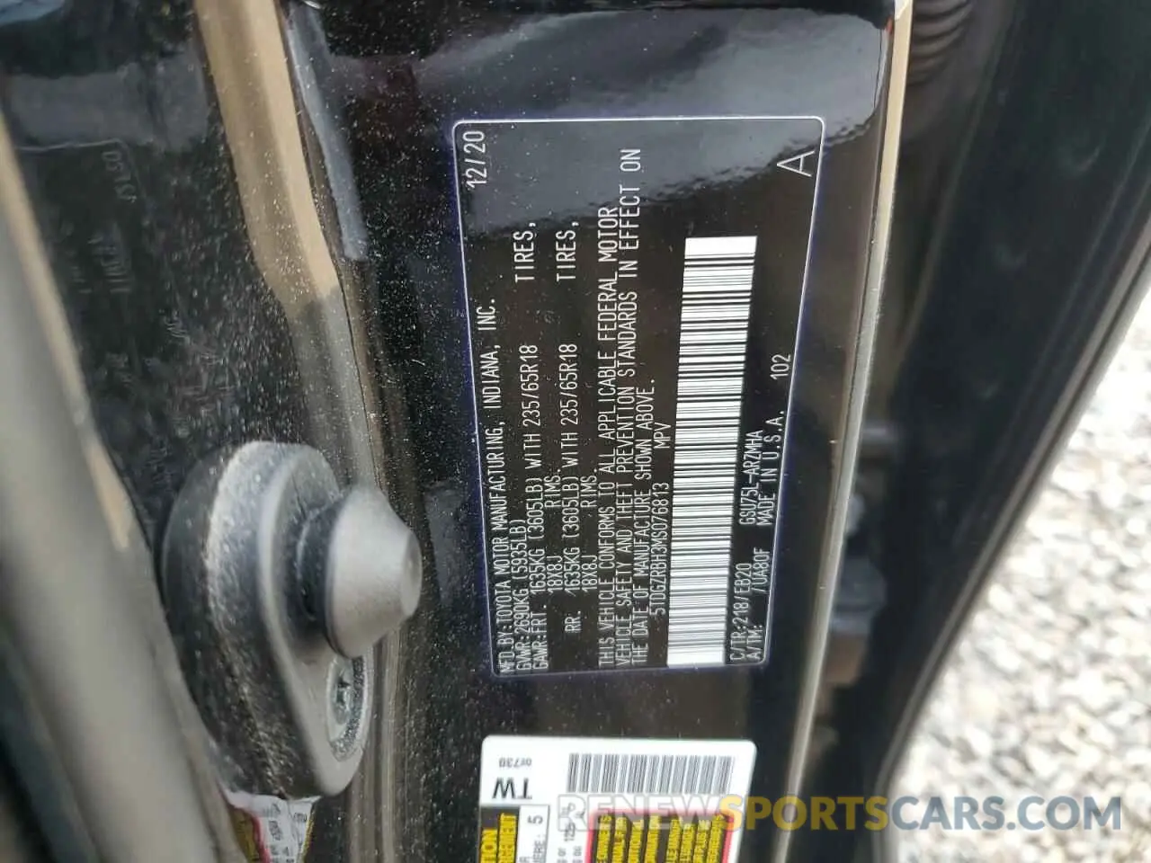 14 fotografías del automóvil dañado 5TDGZRBH3MS076813 TOYOTA HIGHLANDER 2021