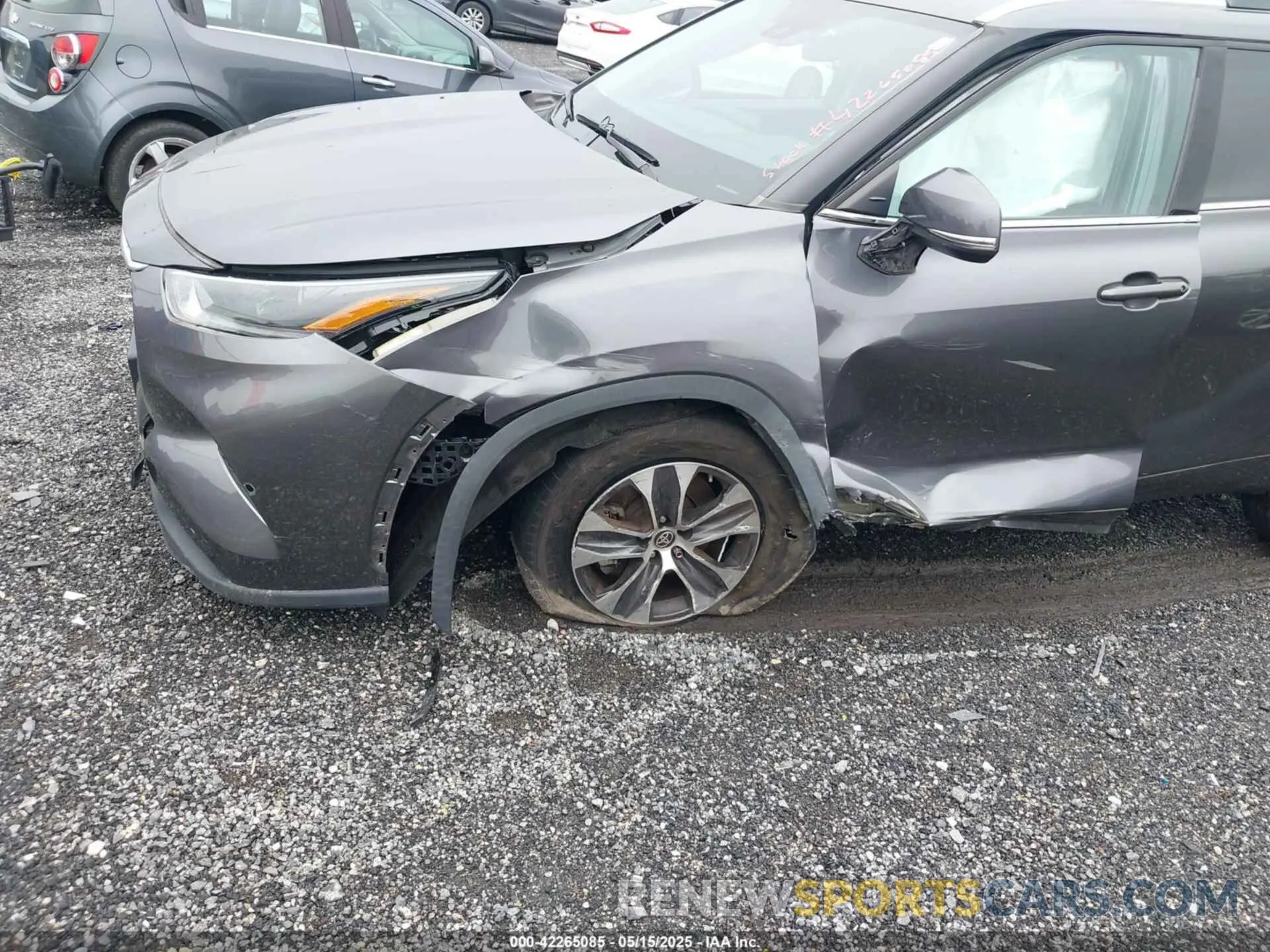 6 fotografías del automóvil dañado 5TDGZRBH3MS077976 TOYOTA HIGHLANDER 2021