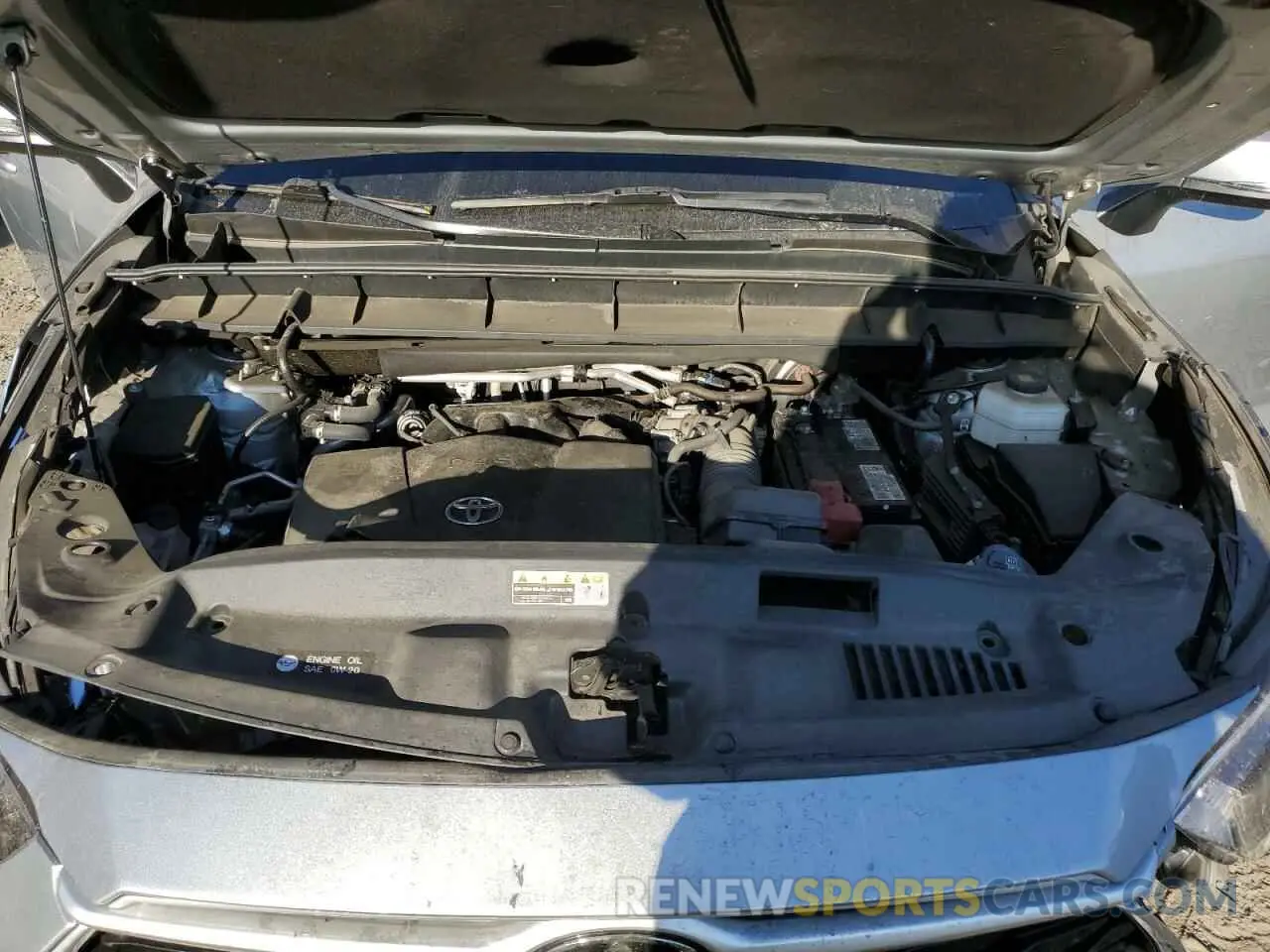 12 fotografías del automóvil dañado 5TDGZRBH3MS100673 TOYOTA HIGHLANDER 2021