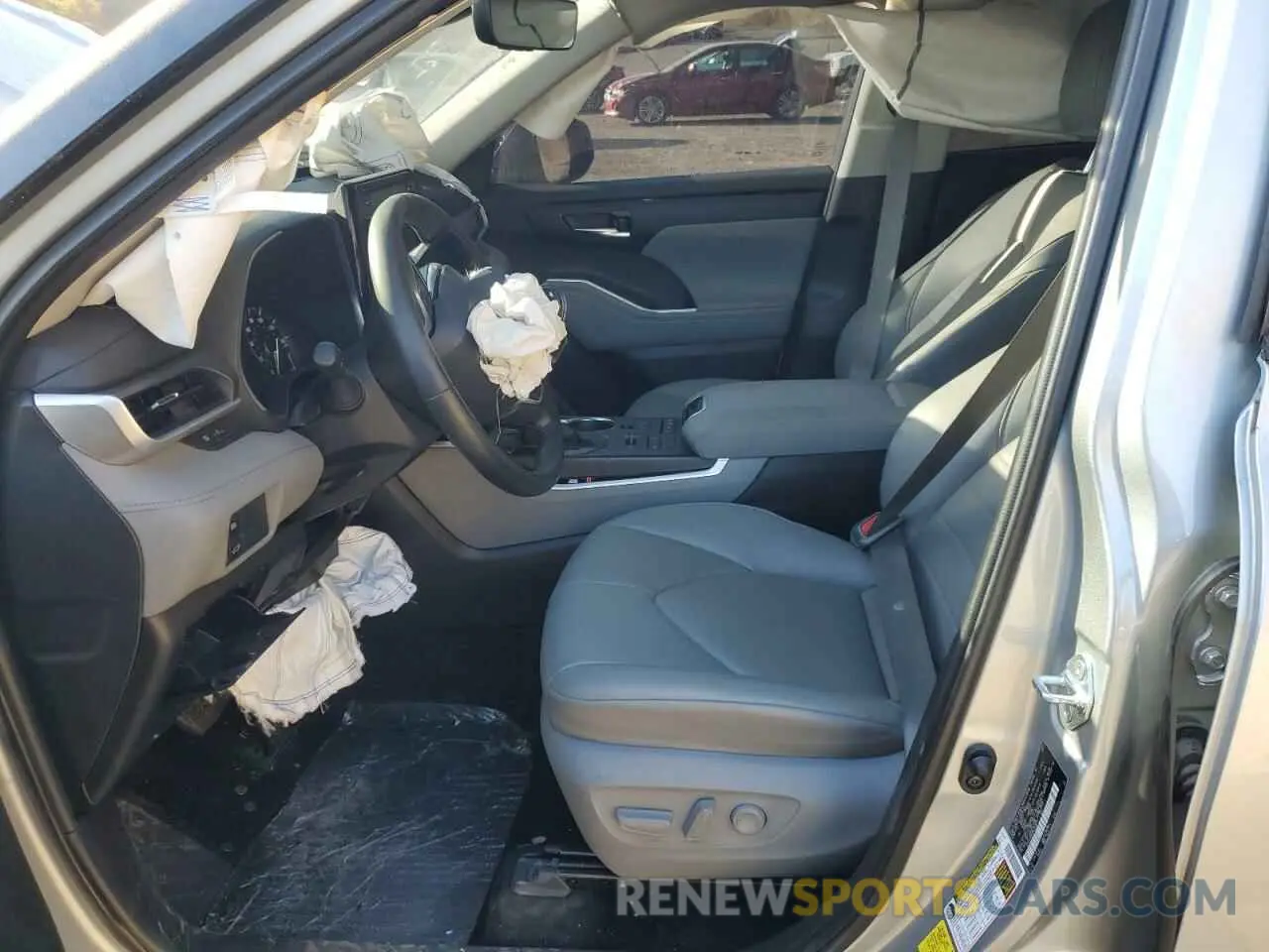 7 fotografías del automóvil dañado 5TDGZRBH3MS100673 TOYOTA HIGHLANDER 2021