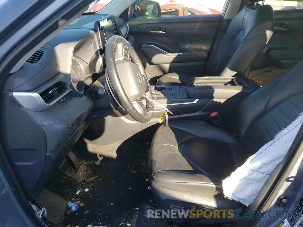 7 fotografías del automóvil dañado 5TDGZRBH3MS126254 TOYOTA HIGHLANDER 2021