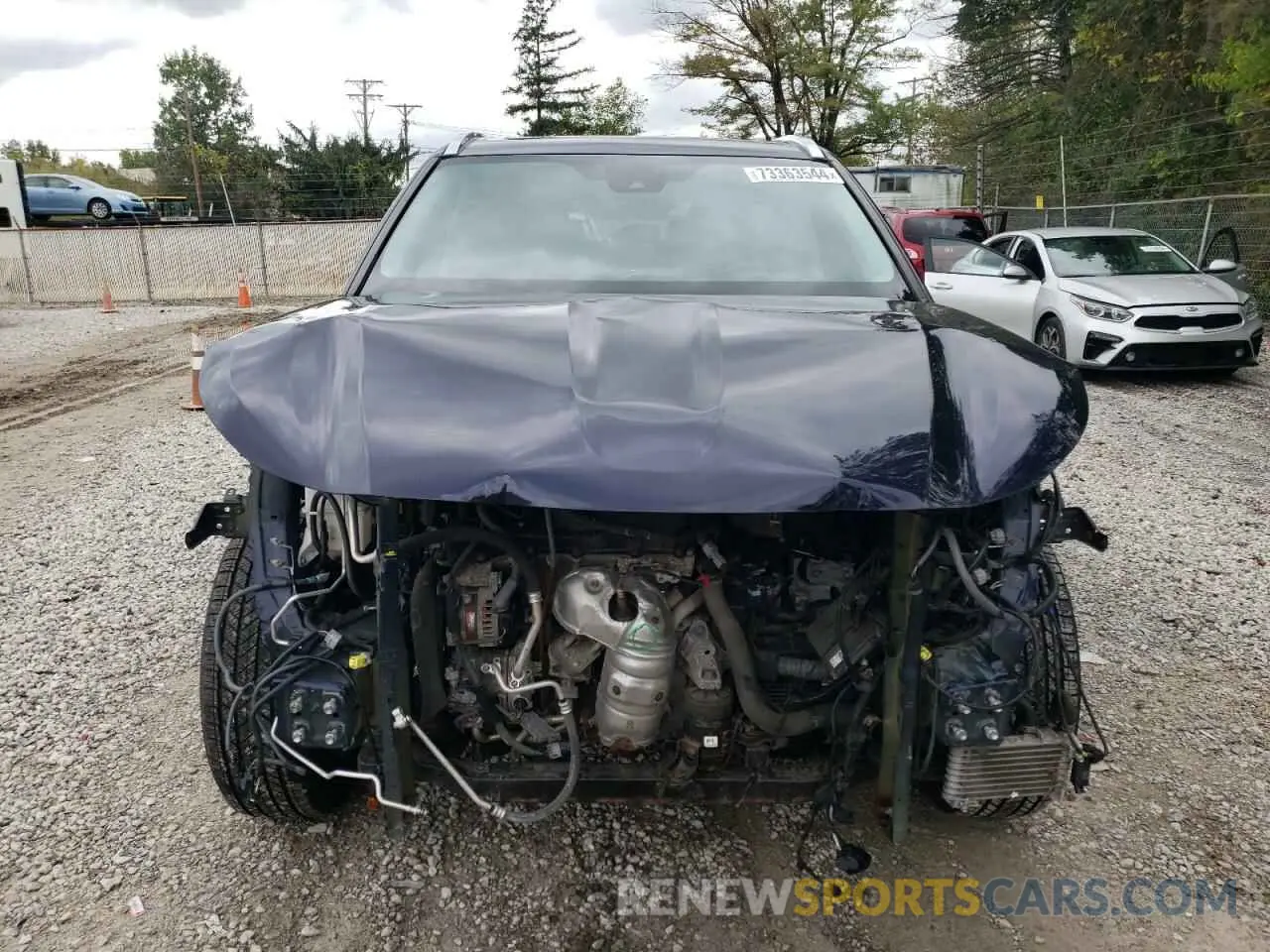 5 fotografías del automóvil dañado 5TDGZRBH3MS524242 TOYOTA HIGHLANDER 2021