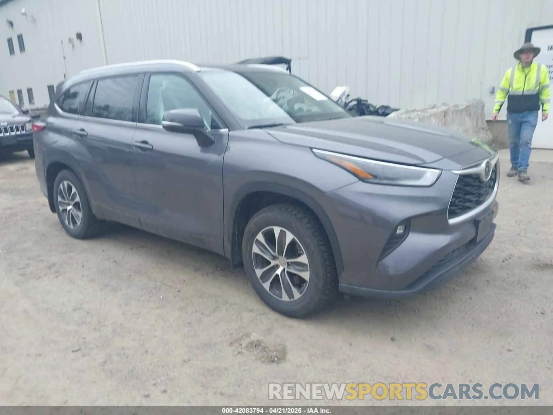 1 fotografías del automóvil dañado 5TDGZRBH3MS530462 TOYOTA HIGHLANDER 2021