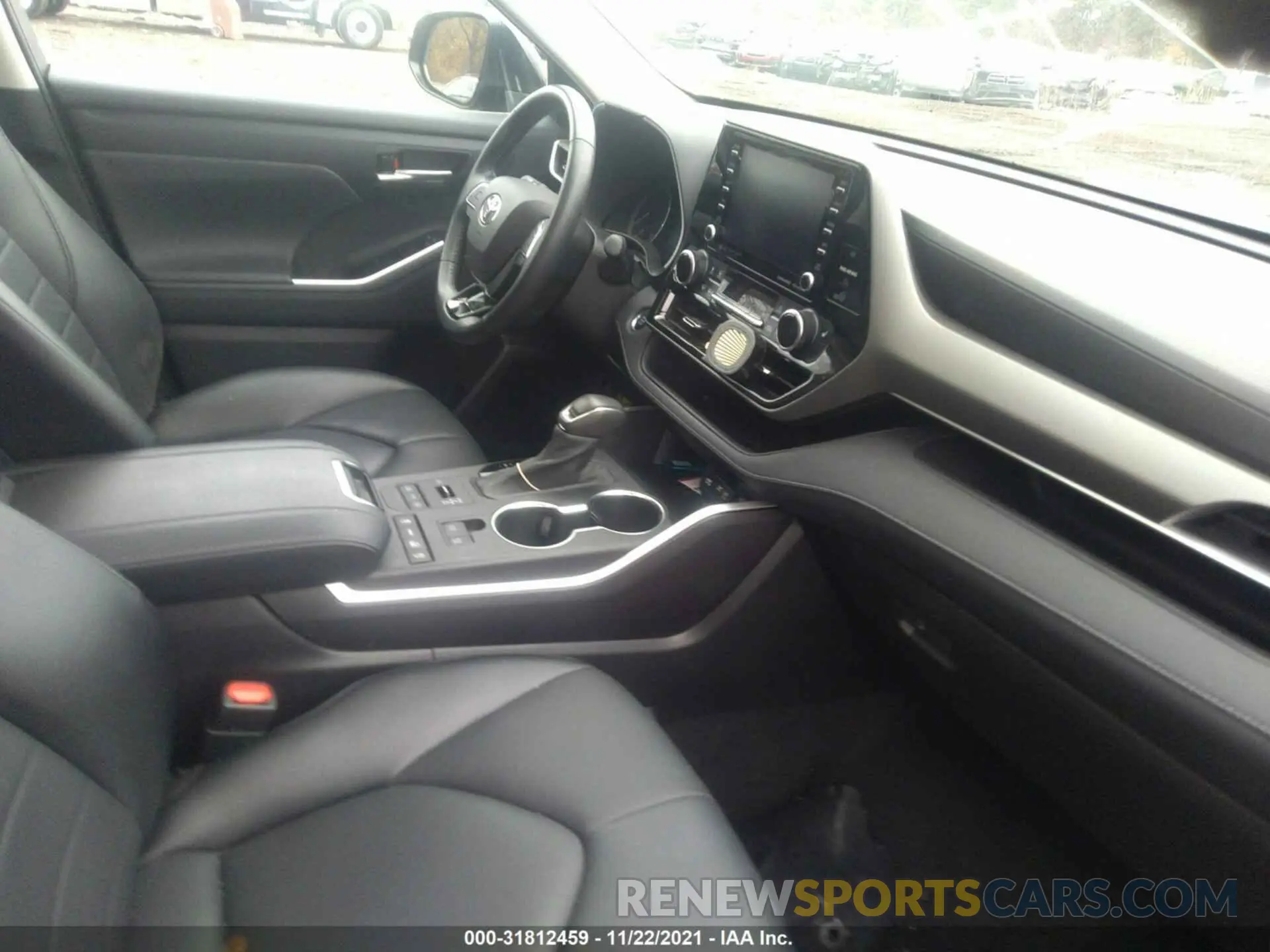 5 fotografías del automóvil dañado 5TDGZRBH3MS537024 TOYOTA HIGHLANDER 2021