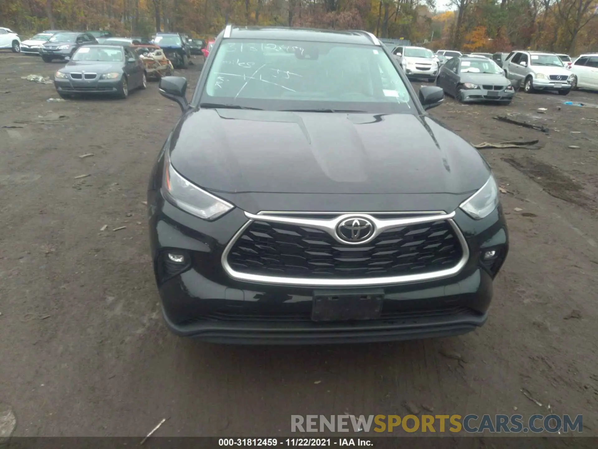 6 fotografías del automóvil dañado 5TDGZRBH3MS537024 TOYOTA HIGHLANDER 2021