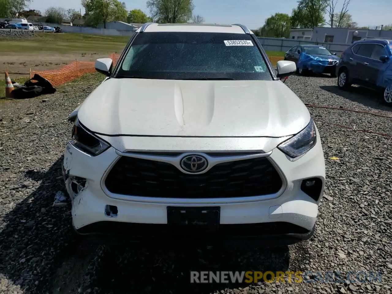 5 fotografías del automóvil dañado 5TDGZRBH4MS526713 TOYOTA HIGHLANDER 2021