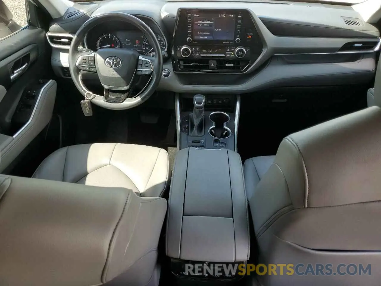 8 fotografías del automóvil dañado 5TDGZRBH4MS526713 TOYOTA HIGHLANDER 2021