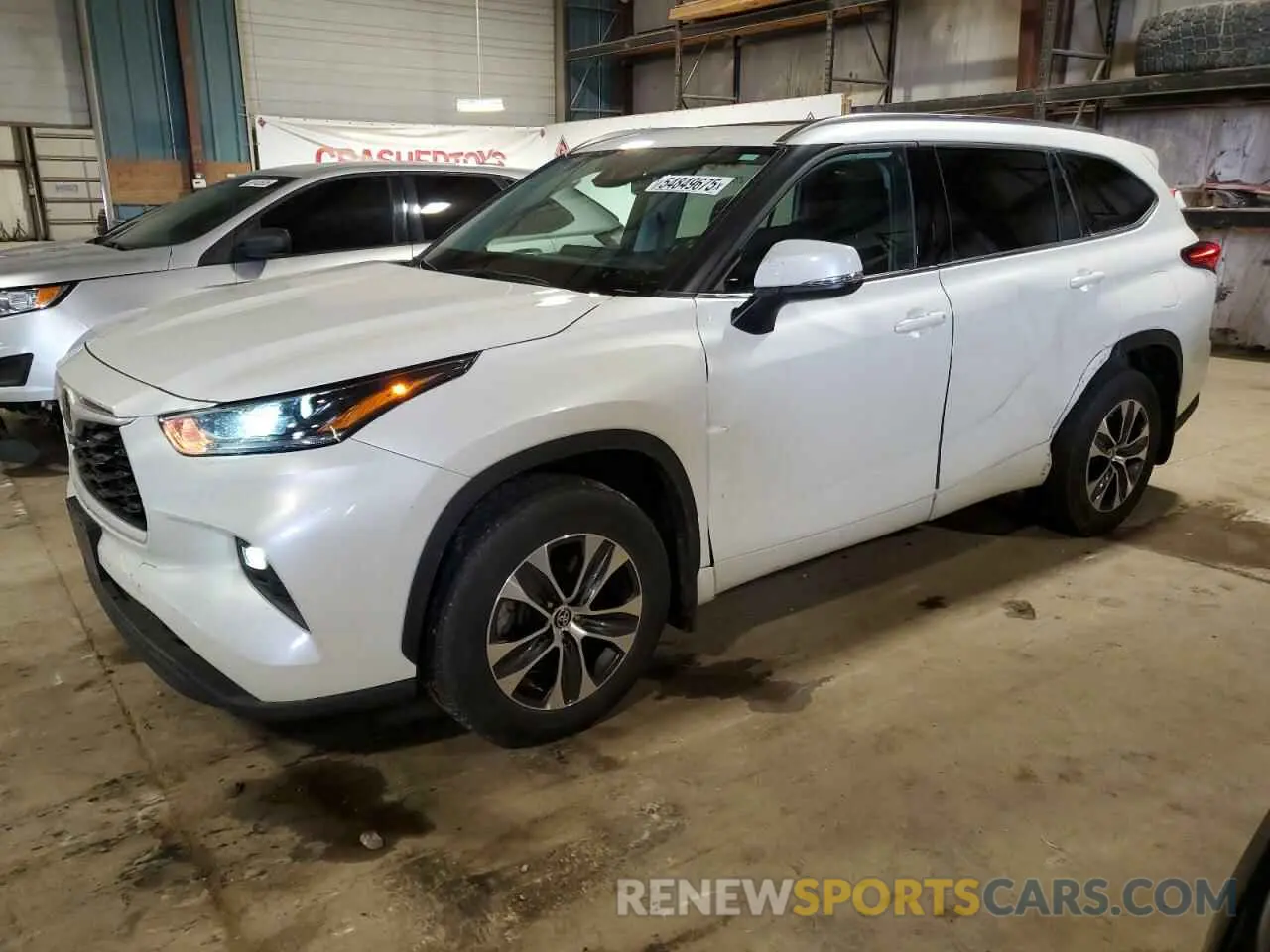 1 fotografías del automóvil dañado 5TDGZRBH5MS069605 TOYOTA HIGHLANDER 2021