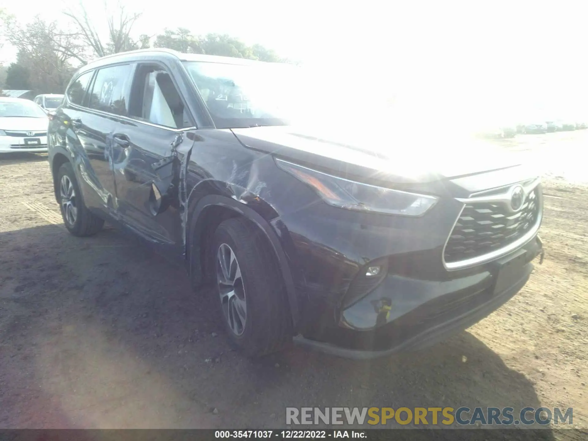 1 fotografías del automóvil dañado 5TDGZRBH5MS071192 TOYOTA HIGHLANDER 2021