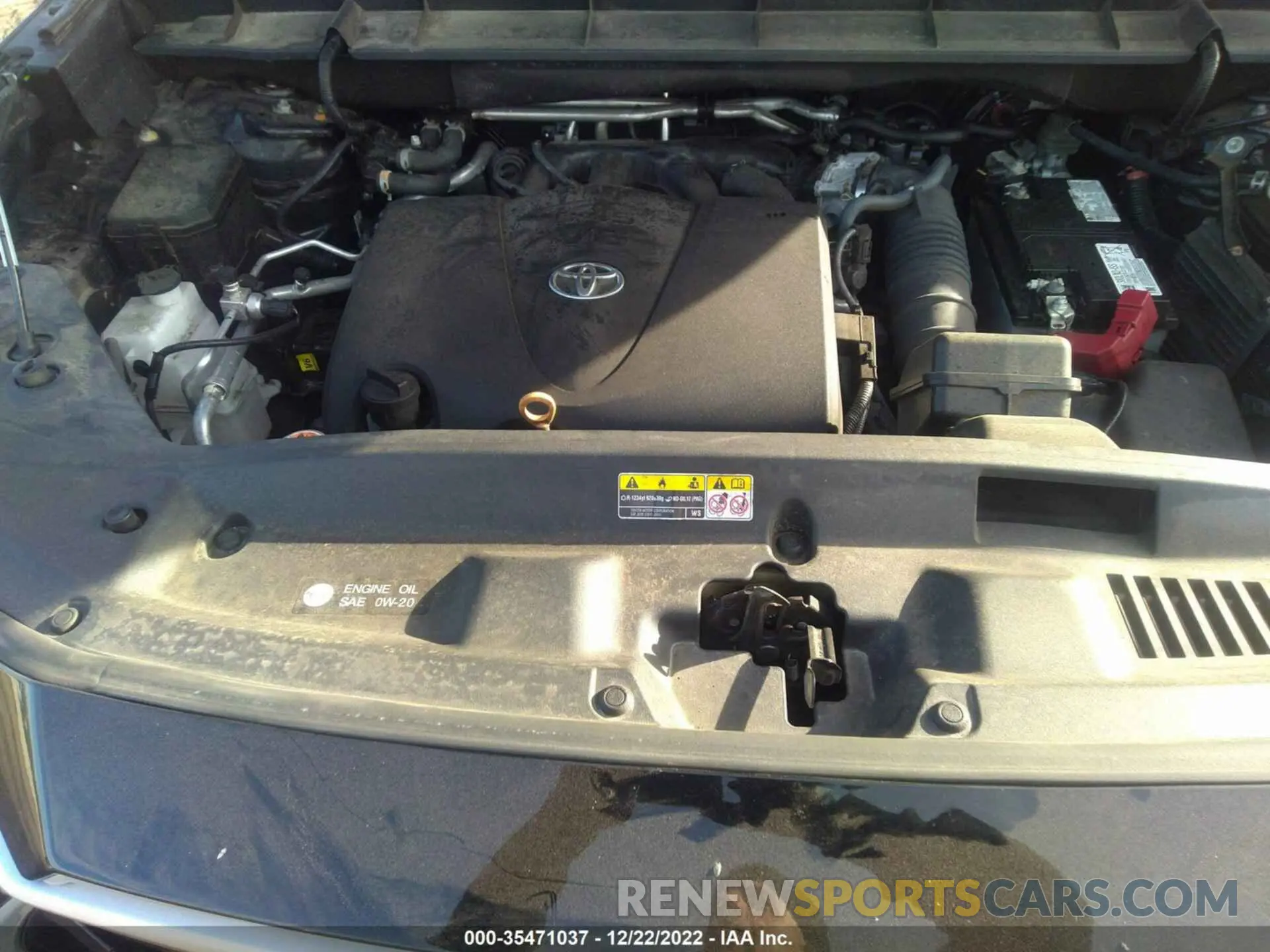 10 fotografías del automóvil dañado 5TDGZRBH5MS071192 TOYOTA HIGHLANDER 2021