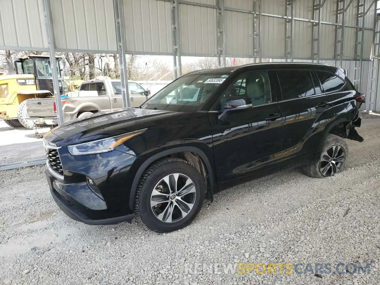 1 fotografías del automóvil dañado 5TDGZRBH5MS084881 TOYOTA HIGHLANDER 2021