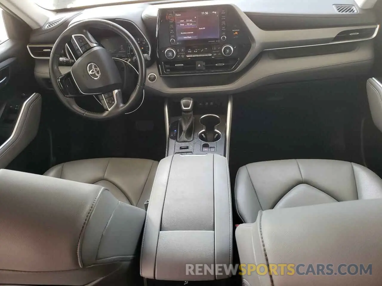 8 fotografías del automóvil dañado 5TDGZRBH5MS084881 TOYOTA HIGHLANDER 2021