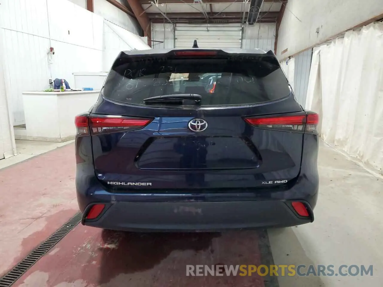 6 fotografías del automóvil dañado 5TDGZRBH5MS103347 TOYOTA HIGHLANDER 2021